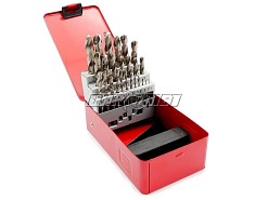 Zestaw wierteł szlifowanych do metalu | NWKa DIN 338 | 1-13 mm | HSS-G | komplet 25 sztuk - FESTA 063845