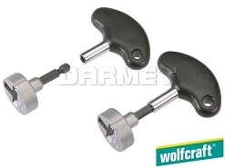 Wkrętak do haków i do końcówek, gniazdo sześciokątne: 1/4", długość: 104 mm - WOLFCRAFT WF2419000