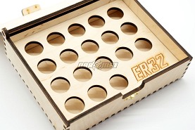 Pudełko drewniane na tulejki zaciskowe ER32