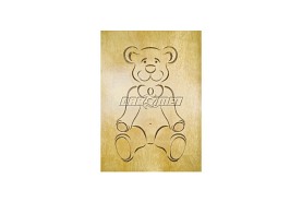 Szablon do rzeźbienia w drewnie | miś |394 x 203 mm | 3 szablony |  CMT (RCS-906)