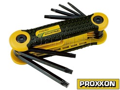 Scyzoryk z kluczykami imbusowymi do śrub TORX (TX) - 8 sztuk - PROXXON (PR23954)
