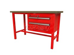 STÓŁ WARSZTATOWY Z SZAFKĄ - 1400x600 mm - FAST SERVICE (P-3-023-01)