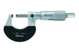 Mikrometr zewnętrzny z izolowanym kabłąkiem 0-25mm | analogowy - MITUTOYO 102-301