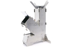 Mini piecyk kominek rakietowy survivalowy | kuchenka turystyczna do bushcraftu | z pokrowcem - DARMET