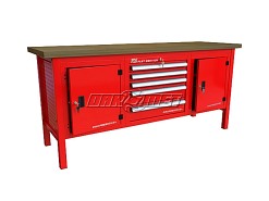 STÓŁ WARSZTATOWY Z SZAFKAMI - 1920x600 mm - FAST SERVICE (P-3-171-01)