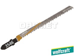Brzeszczoty do wyrzynarek z trzpieniem "T", do drewna, głębokość cięcia: 30 mm - 2 sztuki - WOLFCRAFT (WF3546000)