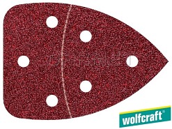 Nakładki ścierne samoprzyczepne, granulacja: 180, rozmiar: 98 x 139 mm - 6 sztuk - WOLFCRAFT WF3139000