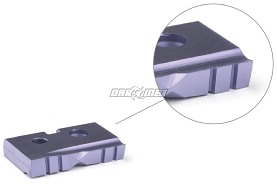 Płytki T-A 12,00mm, K20 węglik - Flat Bottom, pokrycie TiCN, 2 sztuki - AMEC (1C2ZN-12-FB)