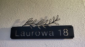 Tablica adresowa | tabliczka na dom| dekoracja ścienna | wycianie laserem | 48 cm - DARMET