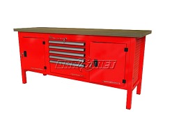 STÓŁ WARSZTATOWY Z SZAFKAMI - 1920x600 mm - FAST SERVICE (P-3-172-01)