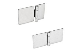 Zawias 75 x 50 mm | bez otworów | stal nierdzewna AISI 304 - ELESA+GANTER GN 136-NI-75-50-A
