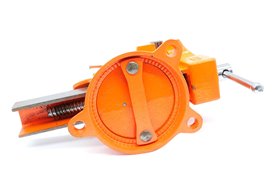 Imadło ślusarskie | szczęki ząbkowane 150 mm | z podstawą obrotową 360° - FORWARD 30606