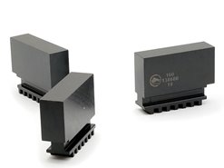 Szczęki jednolite miękkie 160 mm SJM | Komplet 3 szt. | do uchwytów 32**, 35**, 3-szczękowych - BISON-BIAL 398536030200