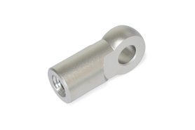 Element przegubowy GN 752 ze stali nierdzewnej | Gwint M14, otwór 14 mm H9 | GN 752-14-M14-NI