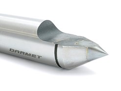 Kieł tokarski stały ze ścięciem z końcówką z węglików spiekanych - Morse MK3 (DHE3)