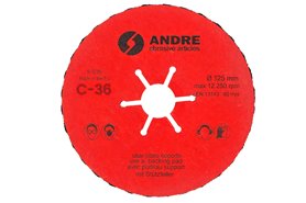 Tarcza fibrowa - 127MM x 22,2MM, ziarnistość C36 - ANDRE (820006)