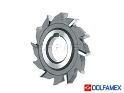 Frez tarczowy do metalu 100 x 10 mm trzystronny DIN 885 BH (HSS) B H - DOLFAMEX 0641-531-202713