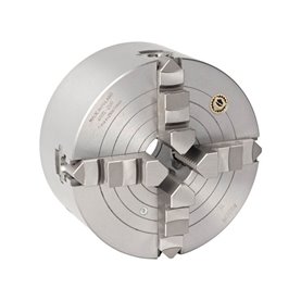 Uchwyt tokarski Wescott, samocentrujący spiralny z niezależnym nastawieniem szczęk, stalowy, 4 - szczękowy: 200 MM (DIN 6350) - BISON BIAL (4805-200)