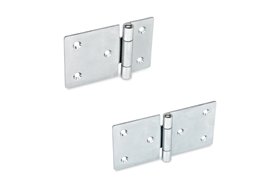 Zawias 80 x 40 mm | z otworami pod śruby z łbem stożkowym | stal ocynkowana - ELESA+GANTER GN 136-ST-80-40-C