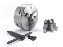 Uchwyt tokarski samocentrujący, żeliwny, 3 - szczękowy: 160MM - (DK11 - 160)