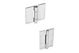 Zawias 80 x 80 mm | bez otworów | stal nierdzewna AISI 304 - ELESA+GANTER GN 136-NI-80-80-A