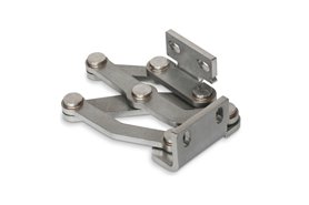 Zawias wewnętrzny przegubowy ze stali nierdzewnej AISI 304 | kąt otwarcia 180°, kątownik lewy | l1 50 mm - GANTER GN 7237-NI-50-L-MT