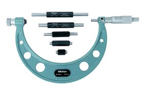 Mikrometr zewnętrzny o wymiennych kowadełkach 0-150 mm | analogowy - MITUTOYO 104-135A