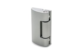 Zawias aluminiowy do wąskich ram i cienkich drzwi 50 x 41,5 mm | części na tej samej wysokości, naturalny | wkręty w komplecie - ELESA+GANTER CMDX-AL-P-50-AN