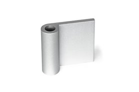 Skrzydło zawiasu aluminiowe 40 x 43 mm | zewnętrzne płaskie, bez otworów - GANTER GN 2291-43-40-AF-A-EL