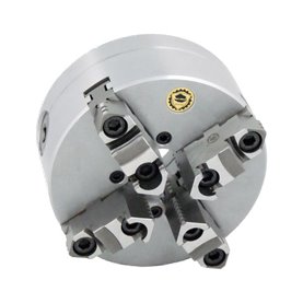 Uchwyt tokarski samocentrujący spiralny, stalowy, 4 - szczękowy: 200 MM (DIN 55027) - BISON BIAL (3735-200-6)