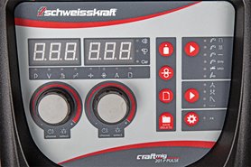 Półautomat spawalniczy MIG/MAG, TIG i MMA CRAFT-MIG 201P Pulse DC– SCHWEISSKRAFT 1072201