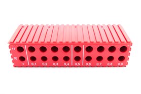 Stojak na wiertła 10 - 11,9 mm | 20 otworów | kolor czerwony (2026)