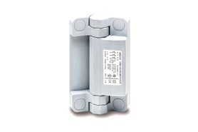 Zawias z wyłącznikiem bezpieczeństwa | 110 x 60 mm | styki 1NO+3NC | wtyczka 8-pin, wyjście od tyłu, szary RAL 7040 - ELESA+GANTER CFSW.110-6-1NO+3NC-C-B-C33