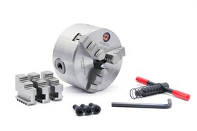 Uchwyt tokarski samocentrujący spiralny, żeliwny, 3 - szczękowy: 100 MM (DIN 6350) - DARMET