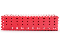Stojak na wiertła 1 - 4,9 mm | 40 otworów | kolor czerwony (2023)