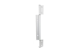 Zawias aluminiowy długi trzyczęściowy 415 x 72 mm | typ A (skrzydła zewnętrzne) | otwory stożkowe - GANTER GN 2295-72-415-A-C-EL