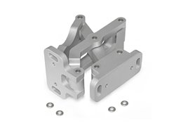 Zawias wewnętrzny przegubowy z aluminium | kąt otwarcia 180° | L1 75 mm - GANTER GN 7247-AL-75-EL
