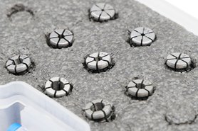 Zestaw tulejek zaciskowych ER08 | 9 sztuk | 1 - 5 mm | chwyt walcowy - DARMET