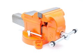 Imadło ślusarskie | szczęki ząbkowane 125 mm | z podstawą obrotową 360° - FORWARD 30505