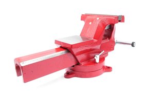 Imadło ślusarskie | szczęki ząbkowane 200 mm | z podstawą obrotową 360° - FORWARD FSV08