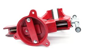 Imadło ślusarskie | szczęki ząbkowane 150 mm | z podstawą obrotową 360° - FORWARD FSV06