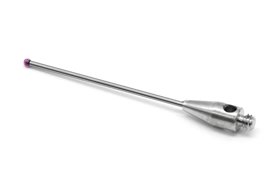 Trzpień pomiarowy prosty M2 | trzon VHM | średnica 1 mm | długość 27,5 mm | rubinowa kulka | efektywna długość robocza 20,5 mm | ZAMIENNIK RENISHAW A-5000-8663 - DARMET