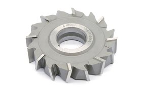 Frez tarczowy do metalu trzystronny naprzemian skośny 100 x 20 mm | DIN 885-A | HSS - DOLFAMEX