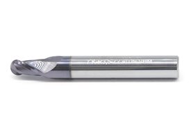 Frez trzpieniowy z chwytem walcowym do metalu 7 mm | 2-ostrzowy | z czołem kulistym R3,5 | DIN 6527-A VHM/TiAIN - DARMET