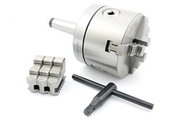 Uchwyt tokarski 100 mm | 3 - szczękowy | mocowanie stożek Morse MK2 - Darmet (DM-376)