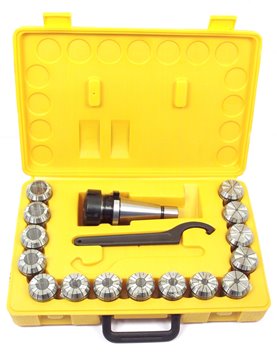 Zestaw: oprawka zaciskowa do tulejek ER40 (15szt.) - ISO40 (DM-076)