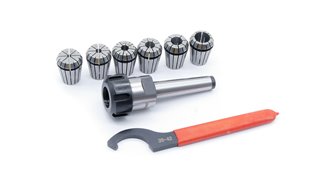 Oprawka zaciskowa do tulejek ER25 x 6 szt. - Morse 2 - Komplet (DM-076)