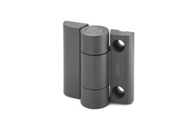Zawias zatrzaskowy 53 x 52 mm | zatrzask -70° / -7° / +80°, moment 0,7 Nm | śruby M5 z łbem cylindrycznym | czarny - ELESA+GANTER CFVT.53 CH-5-80-0.7
