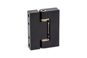 Zawias precyzyjny 55 x 70 mm, skrzydła C-D (wewn./zewn.) | śruby M6 | aluminium czarne - ELESA+GANTER GN 7580-ALS-55-70-C-D