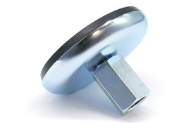 Nóżka stopa wahliwa antypoślizgowa z gwintem wewnętrznym w tulei GN 30-100-M20-62-A1-X - ELESA+GANTER